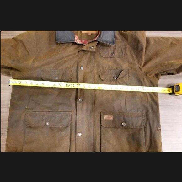 Outback Trading Company Men XXL Overlander Jacket Oilskin Wax Canvas Bronze 2161 - Picture 12 of 16